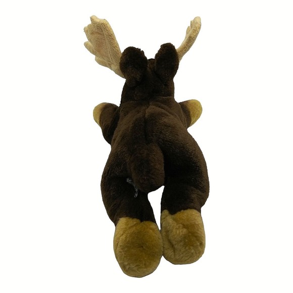 Stuffed Plush Moose 10" Brown No Tag but is Russ Berrie Yamiko Classic - Picture 3 of 6